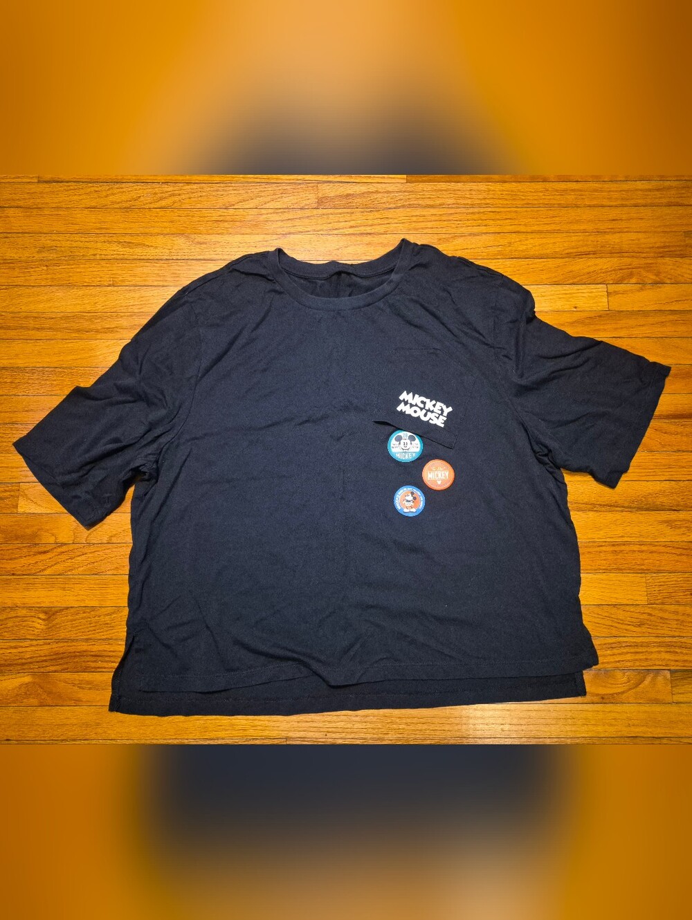L/XL Mickey Mouse cropped  Tshirt